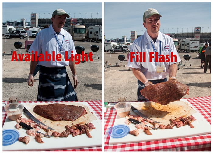 fill flash demo fill flash