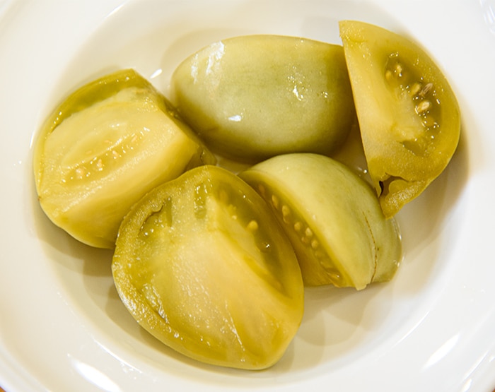 pickled green tomatoes