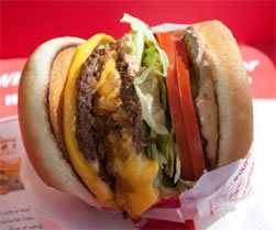 In-And-Out animal style burger In-And-Out animal style burger