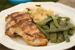 cooked chicken with vegetables cooked chicken with vegetables