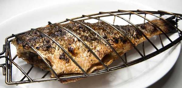fish in bbq basket fish in bbq basket