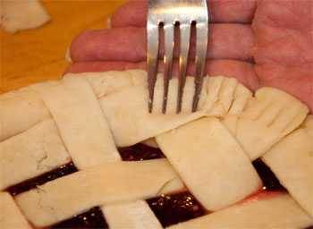 crimping with a fork crimping with a fork