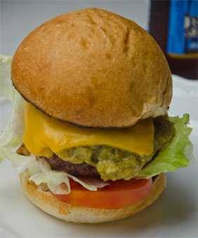 The New Mexico Green Chile Cheeseburger The New Mexico Green Chile Cheeseburger
