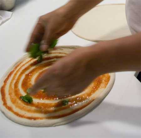 making pizza margherita in Rome making pizza margherita in Rome