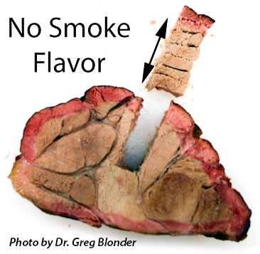smoke flavor is mostly on the surface of food smoke flavor is mostly on the surface of food