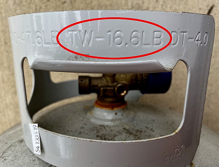 propane tare weight propane tare weight