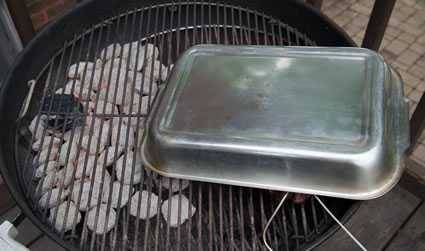 reverse searing steak with pan as a lid reverse searing steak with pan as a lid