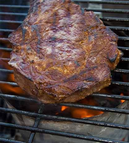 ribeye grilled on a charcoal chimney ribeye grilled on a charcoal chimney