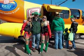 Miller girls and the Wienermobile Miller girls and the Wienermobile