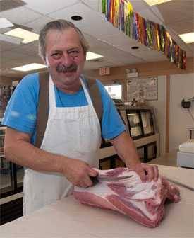 Artisan butcher Dennis Morini