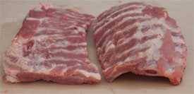 flat ribs and curved ribs